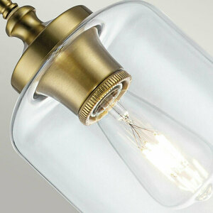 Lampa wisząca Hounslow - 1 źródło światła - Oksydowany mosiądz Elstead small 3