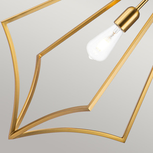 Duża lampa wisząca Nico - 1 źródło światła - Oksydowany mosiądz Elstead small 4