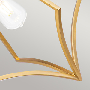 Średnia lampa wisząca Nico - 1 źródło światła - Oksydowany mosiądz Elstead small 3