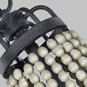 Żyrandol Nori - 6 źródeł światła - Stary cynk Elstead small 3