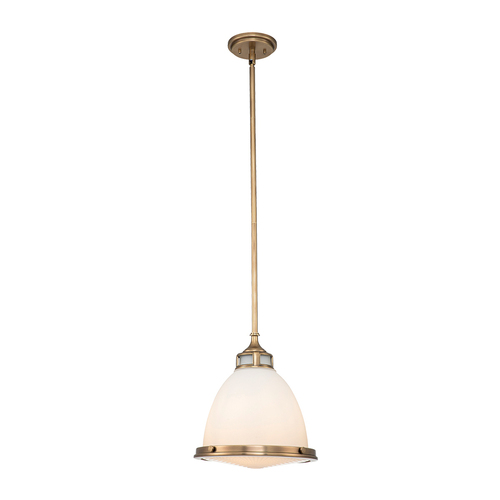 Sprawdź Średnia lampa wisząca Amelia - 1 źródło światła - Stary mosiądz Elstead