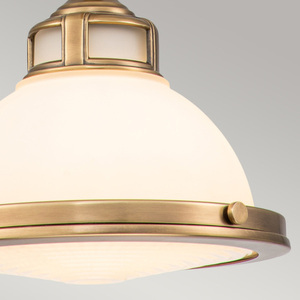 Mała lampa wisząca Amelia - 1 źródło światła - Stary mosiądz Elstead small 2