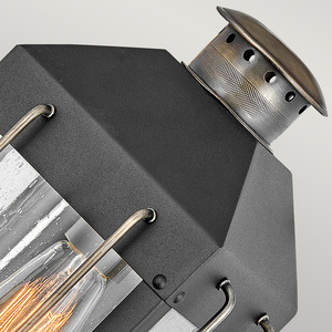 Zewnętrzna lampa ścienna Elstead Fitzgerald HK-FITZGERALD2-S czarno-brązowa E27 IP44 small 2