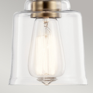 Lampa wisząca Aivian - 1 źródło światła - Postarzany mosiądz Elstead small 1