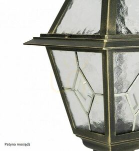 Lampa ogrodowa stojąca SU-MA 110 cm czarna z witrażem K 5002/2/N small 8