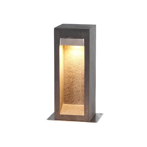 Sprawdź Słupek oświetleniowy Parkstone LED średni 40 cm, bazalt i stal nierdzewna, Elstead