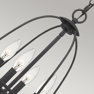 Lampa wisząca Bradbury - 4 źródła światła - Popielaty Elstead small 2