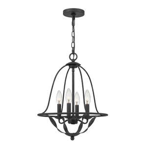 Lampa wisząca Bradbury - 4 źródła światła - Popielaty Elstead small 0