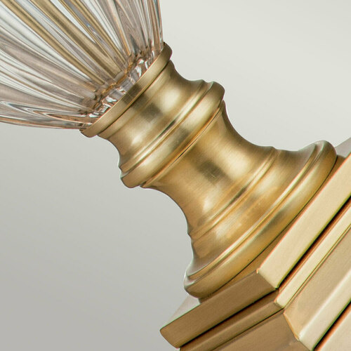 Sprawdź Lampa stołowa Dennison - 1 źródło światła - Szczotkowany mosiądz Elstead