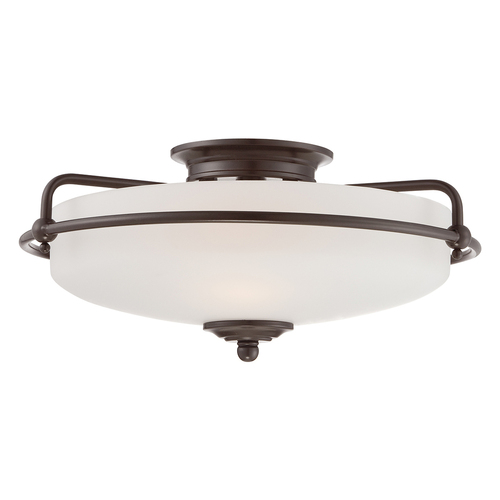 Sprawdź Plafon Elstead Griffin 3xE27 brąz palladiański 42 cm