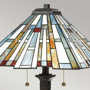Lampa stołowa Maybeck - 2 źródła światła - Ciemny brąz Elstead small 4