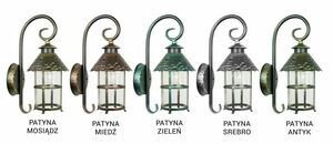 Kinkiet zewnętrzny SU-MA Toledo K 3012/1/R czarny retro E27 IP23 small 3