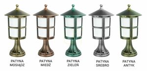 Lampa ogrodowa stojąca SU-MA Cordoba II czarna patyna 41 cm K 4011/1/TD small 5