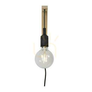 Kinkiet Lucide FIX czarny drewniany loft E27 1-punktowy 08208/01/30 small 4