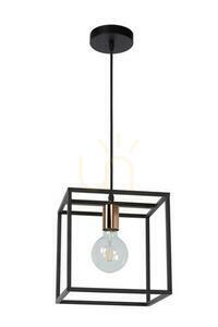 Lampa wisząca Lucide ARTHUR czarna miedziana metalowa vintage 25 cm 08424/01/30 small 1