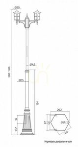Latarnia ogrodowa SU-MA Cordoba II czarna regulowana 180-280 cm OGMWN 2 TD small 5
