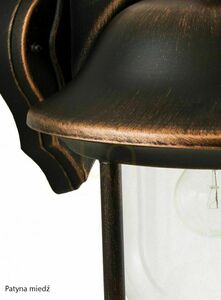 Lampa zewnętrzna wisząca SU-MA Prince czarna patynowana K 1018/1/O small 4