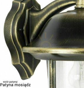 Lampa zewnętrzna wisząca SU-MA Prince czarna patynowana K 1018/1/O small 5