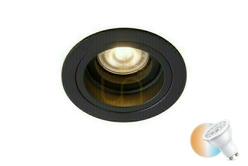Sprawdź Oczko sufitowe Lucide Embed czarne GU10 9,1 cm 22958/01/30