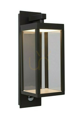 Sprawdź Kinkiet zewnętrzny Lucide CLAIRETTE antracyt LED 13 W IP54 z czujnikiem ruchu 28861/10/30
