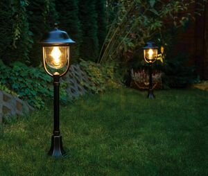 Lampa ogrodowa stojąca SU-MA Prince czarna 87 cm E27 retro K 5002/3/O small 4