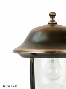Lampa ogrodowa stojąca SU-MA Prince czarna 87 cm E27 retro K 5002/3/O small 8