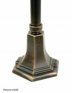 Lampa ogrodowa stojąca SU-MA Prince czarna patynowana 117 cm K 5002/2/O small 10