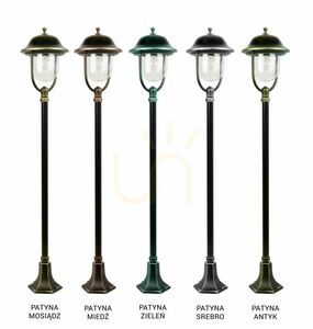 Lampa ogrodowa stojąca SU-MA Prince K 5002/1/O czarna patynowana 167 cm small 6