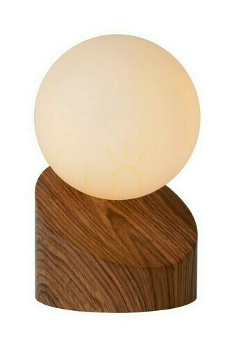 Sprawdź Lampa stołowa Lucide LEN ciemne drewno 1xG9 10 cm 45561/01/70