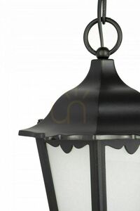 Lampa zewnętrzna wisząca SU-MA Retro czarna patyna K 1018/1/D small 1