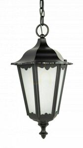 Lampa zewnętrzna wisząca SU-MA Retro czarna patyna K 1018/1/D small 0