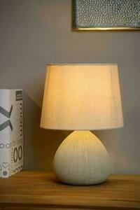 Lampa stołowa Lucide RAMZI beżowa ceramiczna Japandi 18 cm 47506/81/38 small 2