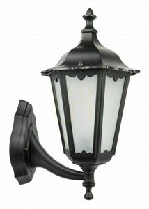 Kinkiet zewnętrzny SU-MA K 3012/1/D g czarny retro aluminiowy szklany small 0
