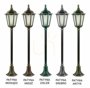 Lampa ogrodowa stojąca SU-MA Retro Classic czarna K 5002/2 small 7