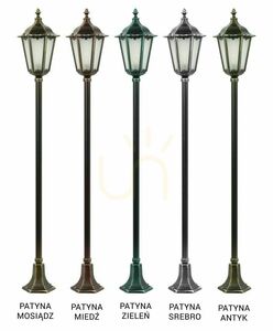 Lampa ogrodowa stojąca SU-MA Retro Classic czarna K 5002/1 small 7