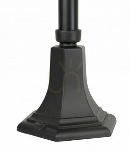 Lampa ogrodowa stojąca SU-MA Retro Classic II czarna K 5002/2/H small 2