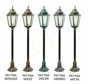 Lampa ogrodowa stojąca SU-MA Retro Classic II czarna K 5002/2/H small 5