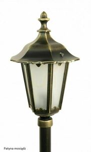 Lampa ogrodowa stojąca SU-MA Retro Midi K 5002/3/M czarna patyna 76 cm small 5