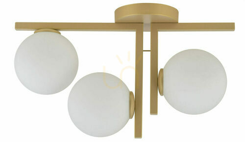 Sprawdź Plafon Sigma Andy 3 złoty beż 48 cm stal lakierowana 33338