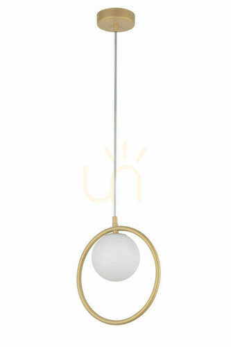 Sprawdź Lampa wisząca Sigma Aqua 1 złoty beż 12 cm 33409