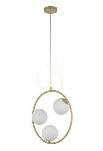 Sprawdź Lampa wisząca Sigma Aqua 3 złoty beż 33415