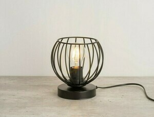 Lampa stołowa Sigma CHERRY czarna stal 16 cm E27 50310 small 1
