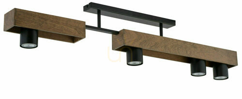 Sprawdź Plafon Sigma Coco 4 czarny GU10 4x25W 98 cm 33361