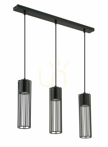 Sprawdź Lampa wisząca Sigma Fobia 3 czarna stal lakierowana GU10 60 cm 33453