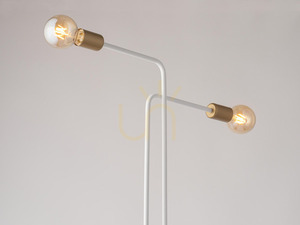 Lampa podłogowa Sigma Gino biały złoty 50315 small 1