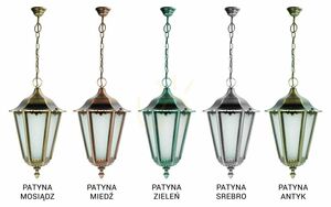 Lampa wisząca zewnętrzna SU-MA Retro Maxi czarna patynowana K 1018/1/BD small 4