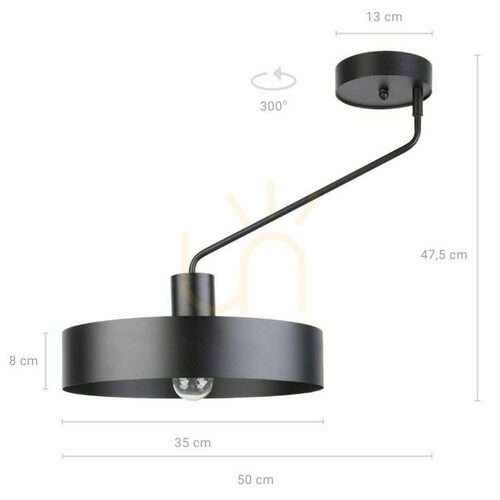 Sprawdź Plafon Sigma Jumbo 1 czarny 35 cm stal lakierowana 31529