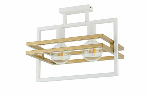 Sprawdź Plafon Sigma Merci 2 32402, biało-złoty, 2 × E27, 40,5 × 26 cm
