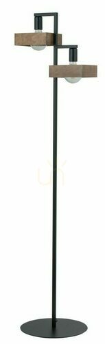 Sprawdź Lampa podłogowa Sigma Robin czarna brązowa stal E27 160 cm 50273