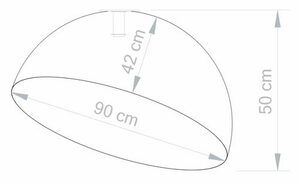 Plafon Sigma Sfera 90 srebrny 32455 small 4